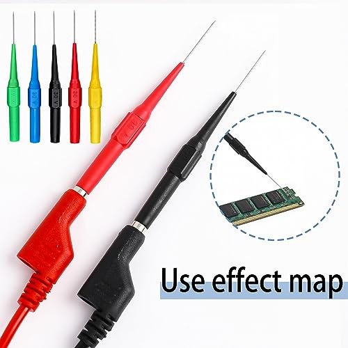 15pcs Test Back Probe Pin,Wire Piercing Insulation Back Probes Probe Non