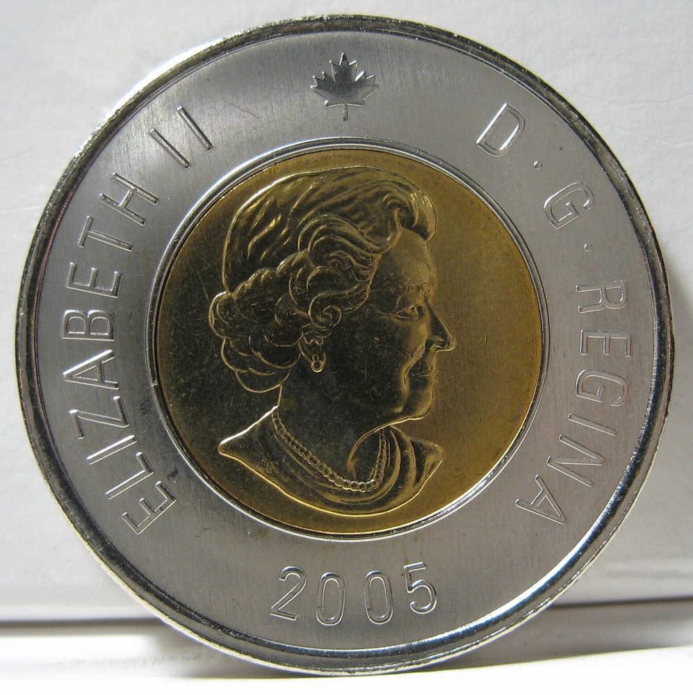 Canada 2005 $2 Polar Bear BU ( From a new roll )