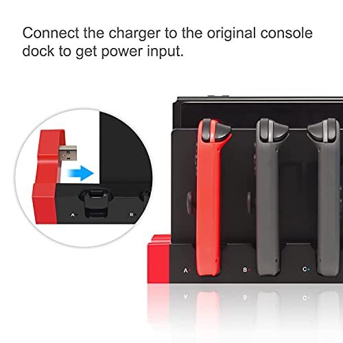Charging Dock Compatible with Nintendo Switch & Switch OLED Model Joycons