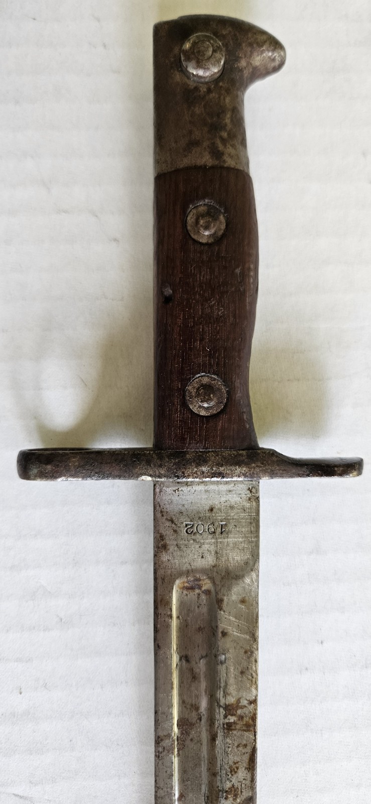 WW1 1902 Bayonet. US W/metal Scabbard. Weapons, Army,