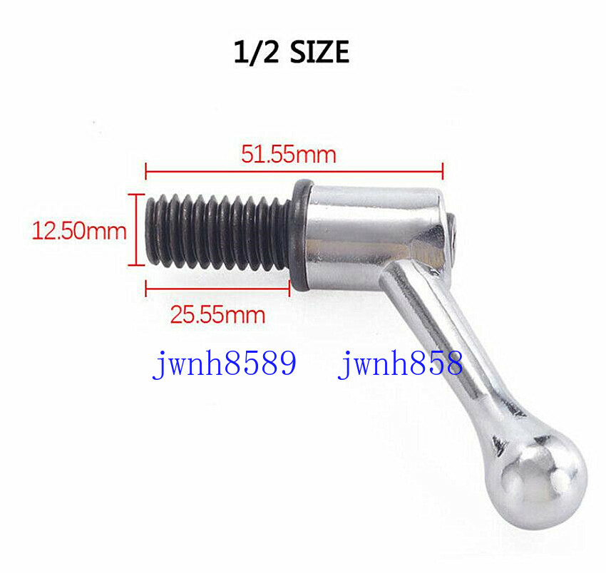 2Pcs CNC Milling Machine Part Head Table Lock Bolt Handle 1/2 Thread Bridgeport