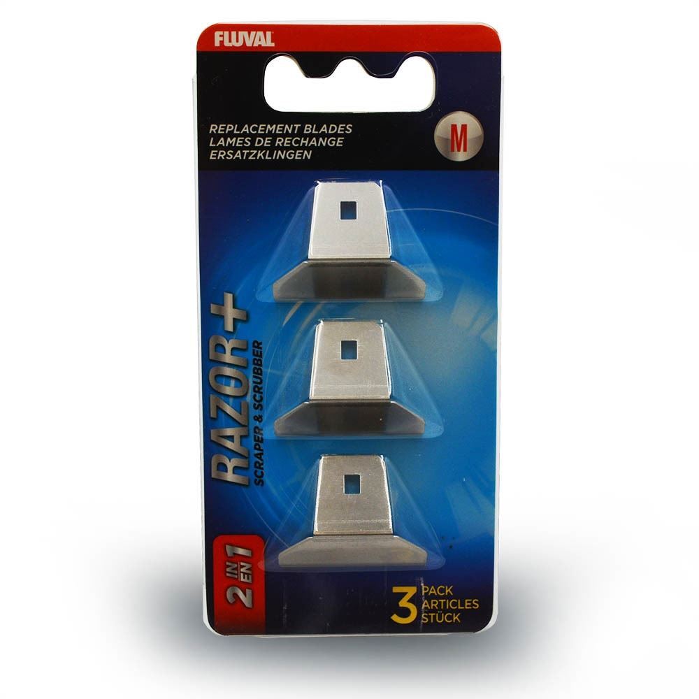 Razor+ 2-in-1 Scraper Medium 3 Pack Replacement Blades - Fluval