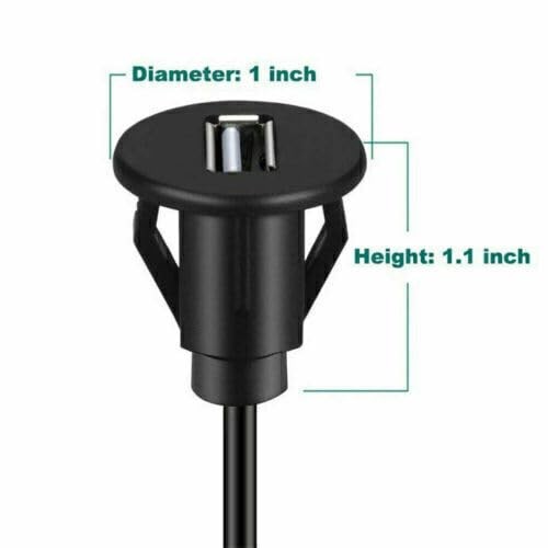 Universal Auto USB Extension Cable Dashboard 3 feet,