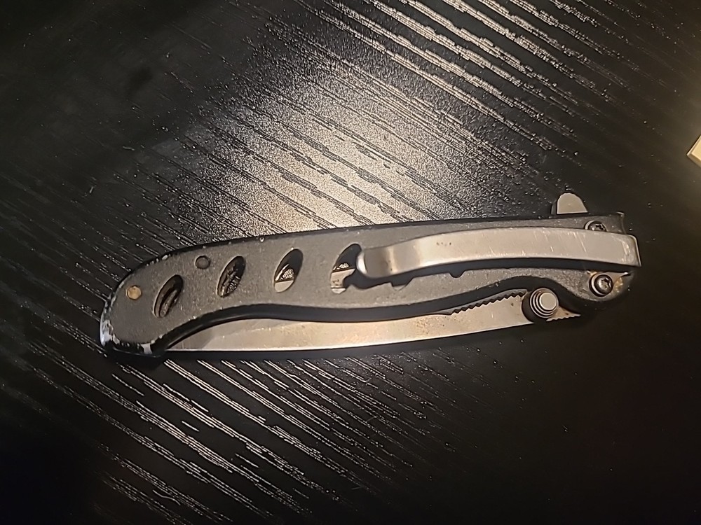 Gerber Evo Junior Titanium Pocket Knife Combo Edge Blade