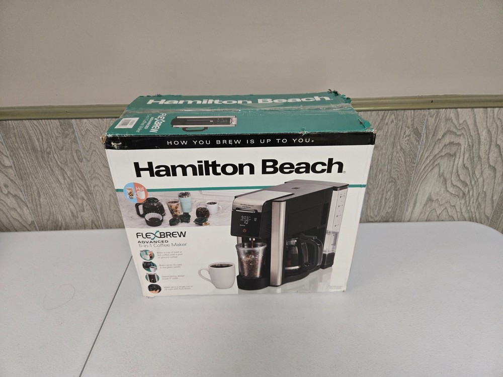 Hamilton Beach FlexBrew Advanced 12 Cup Drip & Single Serve Kcup Coffee Maker