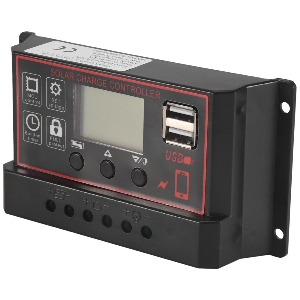 100A Solar Controller Solar Panel Controller 12V 24V LCD Display Solar2153