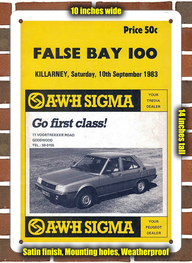 Metal Sign - 1983 Killarney Racing Program - 10x14 inches