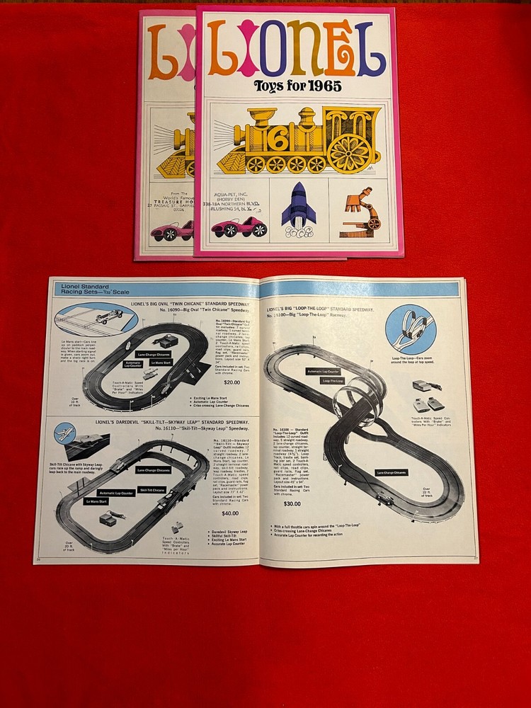 ORIGINAL LIONEL POSTWAR 1965 CONSUMER TRAIN CATALOG IN C8 CONDITION