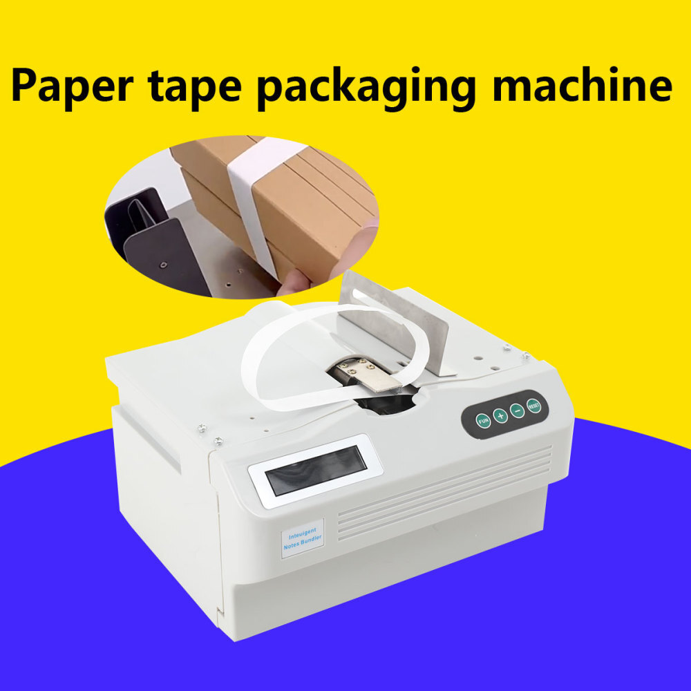 Automatic Small Banknote Binding Machine Money Packer Strapping Bundling Machine