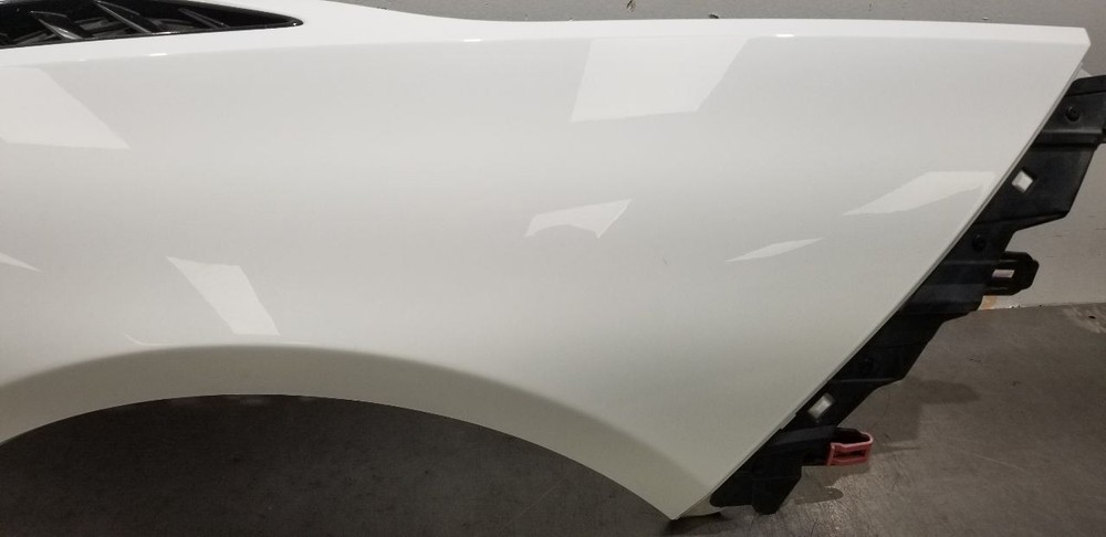 14 CHEVY CORVETTE C7 COUPE QUARTER PANEL LEFT DRIVER WHITE