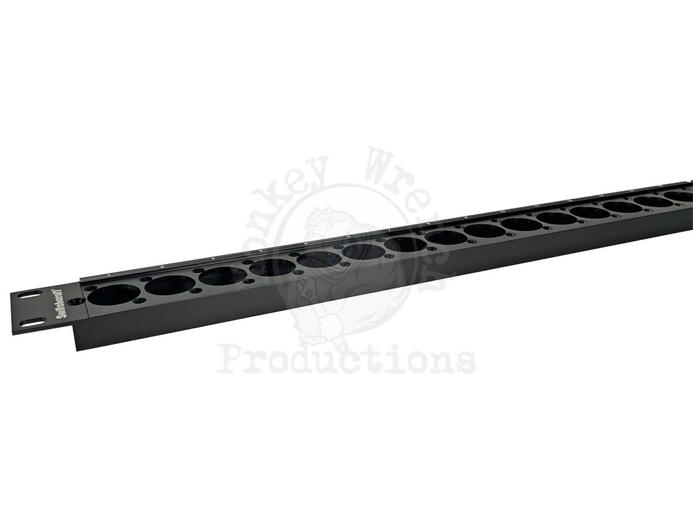 SwitchCraft Rack Panel Punched for 16 XLR E-Series