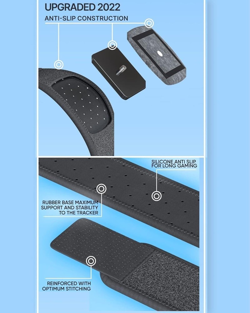 Vive Tracker Straps for 3.0, 2.0 & Ultimate - Comfortable Sweatproof Design