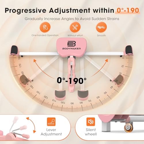 Leg Stretcher Machine - Professional Split Trainer for Dance, Ballet, Pink