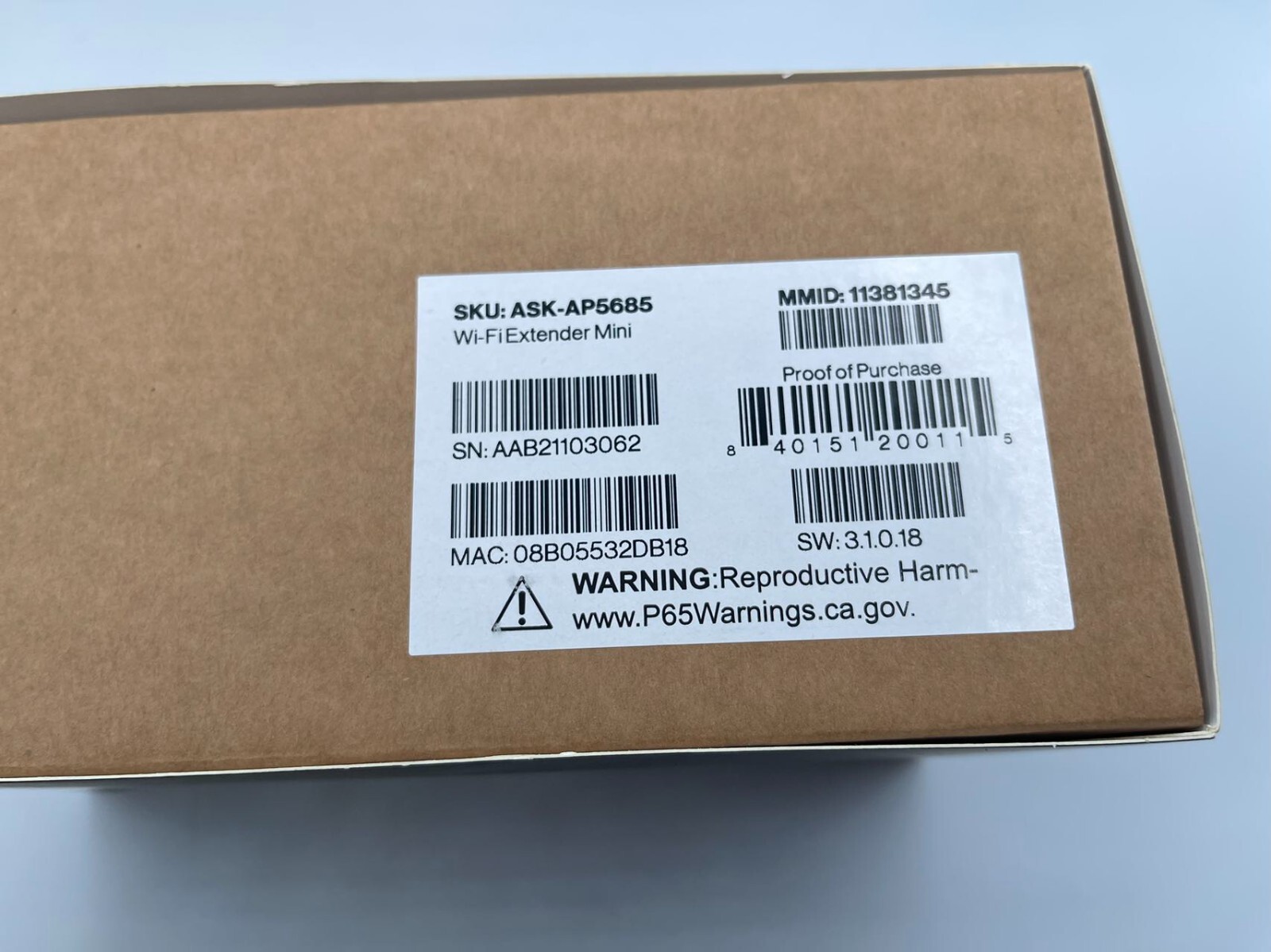 New Verizon Wi-Fi Extender Mini (SKU: ASK-AP5685)