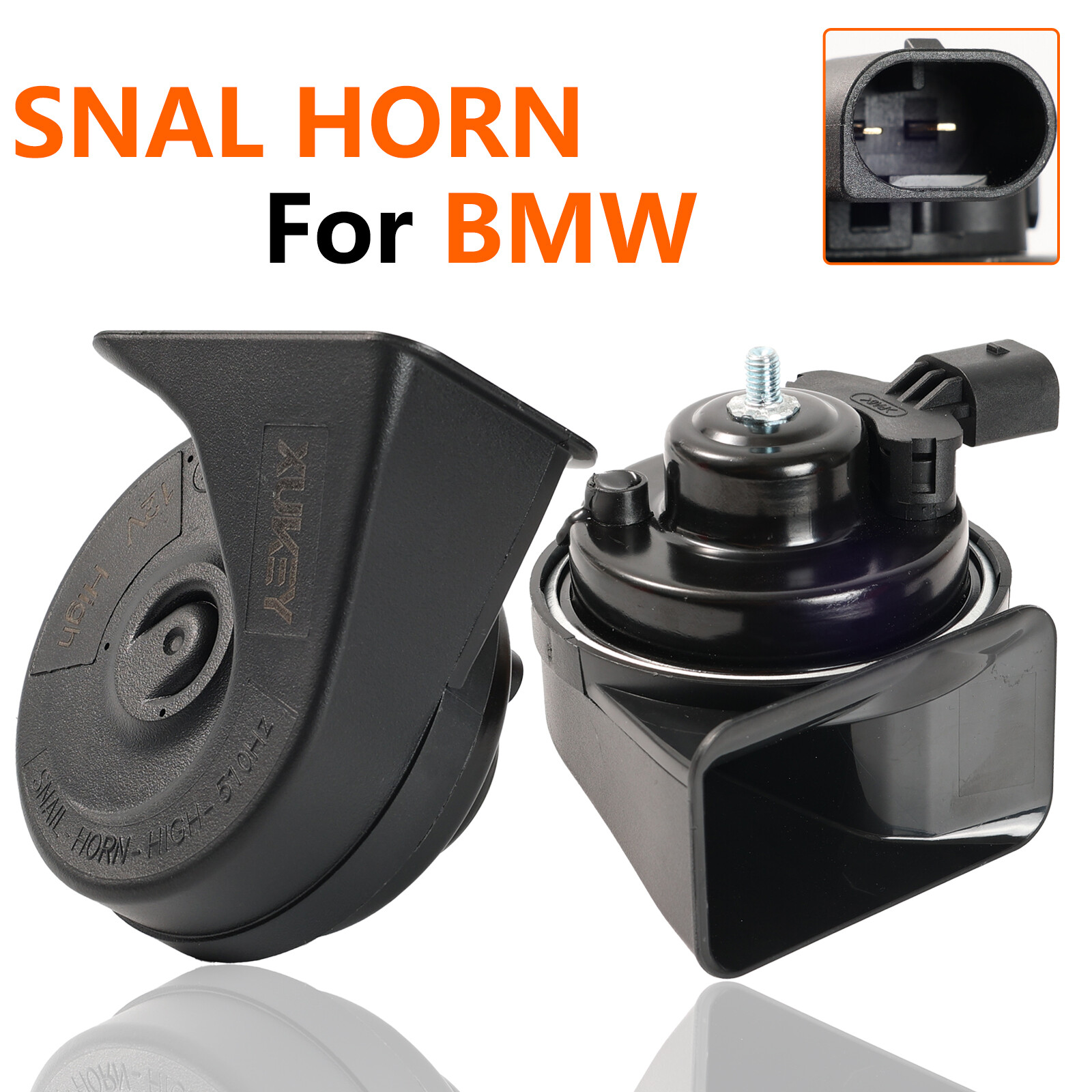 Set of 410/510Hz High & Low Pitch Snail Horn Loud For BMW X6 E71 X5 E70 F30 F31