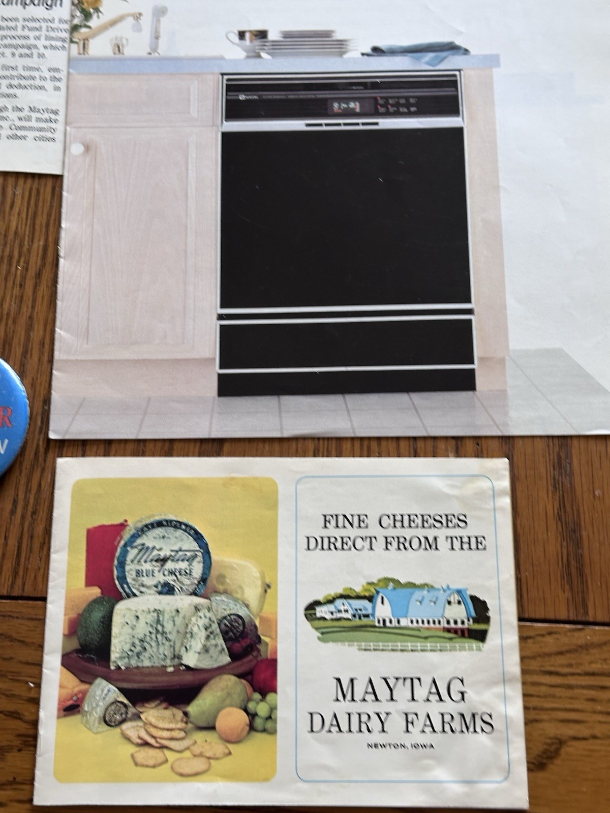 Lot of Maytag Employee Bulletins Buttons Recognition Medals MORE Newton Iowa!