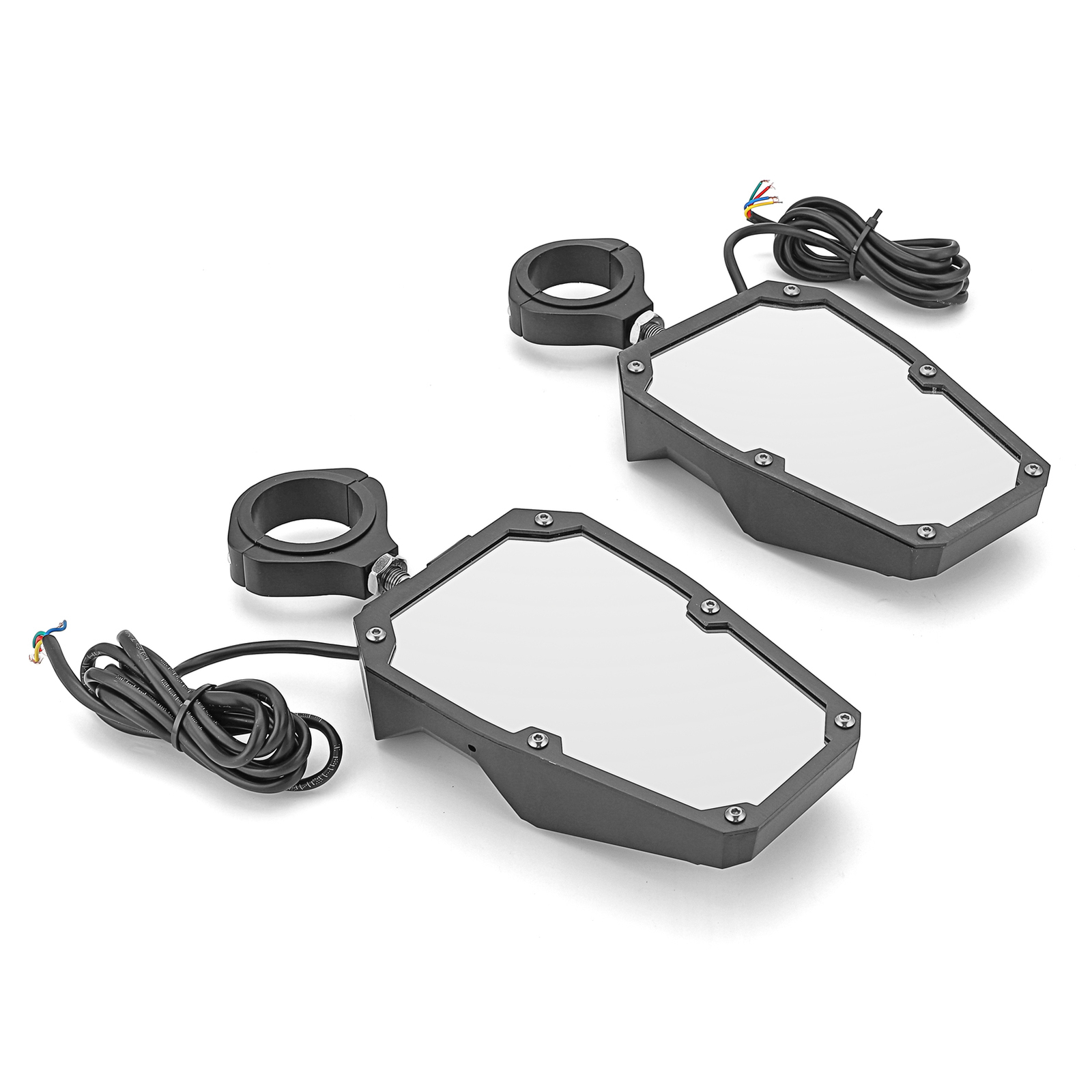 UTV Rear View Side Mirrors W/ LED Spot Lights For Honda Talon 1000R 1000X 2024