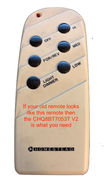 UC7040 UC-7040T Replacement Remote for Homestead, Halsey, Concord & others