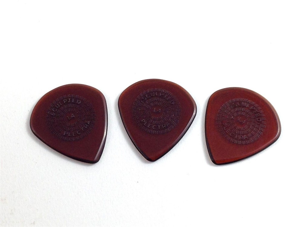 Dunlop Guitar Picks 3 Pack Primetone Small Jazz III Hand Sculpted Grip 1.4mm