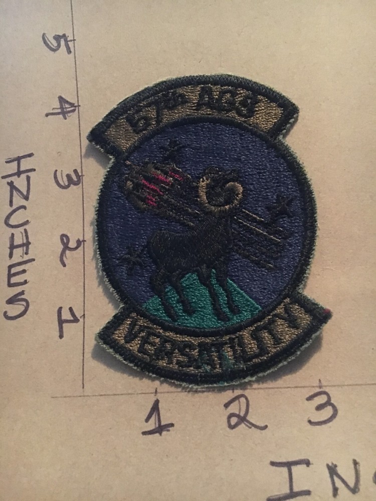 USAF 57th AGS Squadron subdued patch 5/22/25