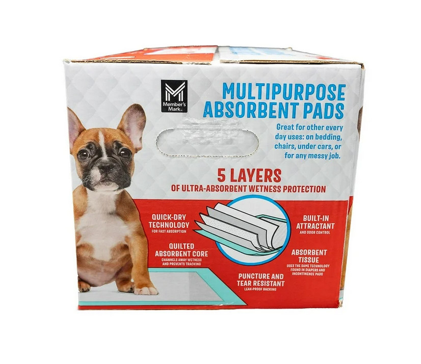 Member's Mark Absorbent Training Pads 23"x24" 120 Count Pack