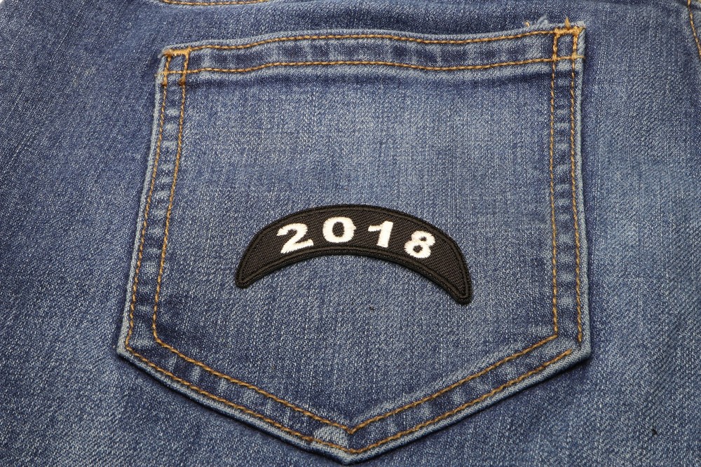 2018 Lower Rocker White Patch- 2.5x1 inch - P6047