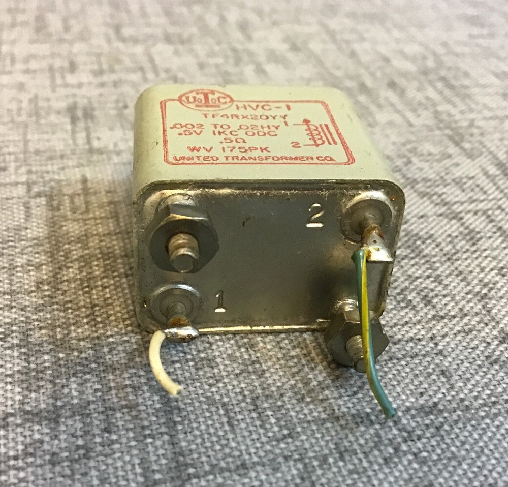 Vintage UTC HVC-1 variable inductor transformer