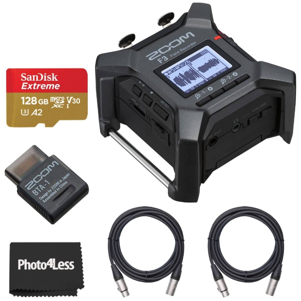 Zoom F3 MultiTrack Recorder with 32-bit Float + Accessories