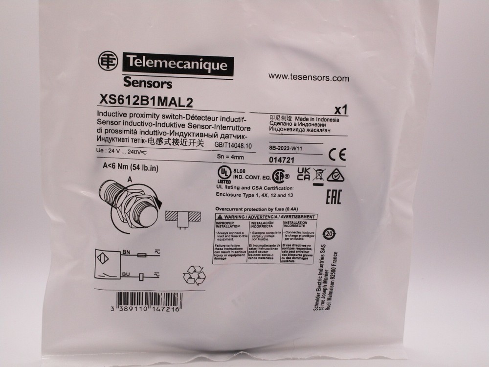 XS612B1MAL2 Original TELEMECANIQUE  Inductive proximity sensor FAST SHIPPING