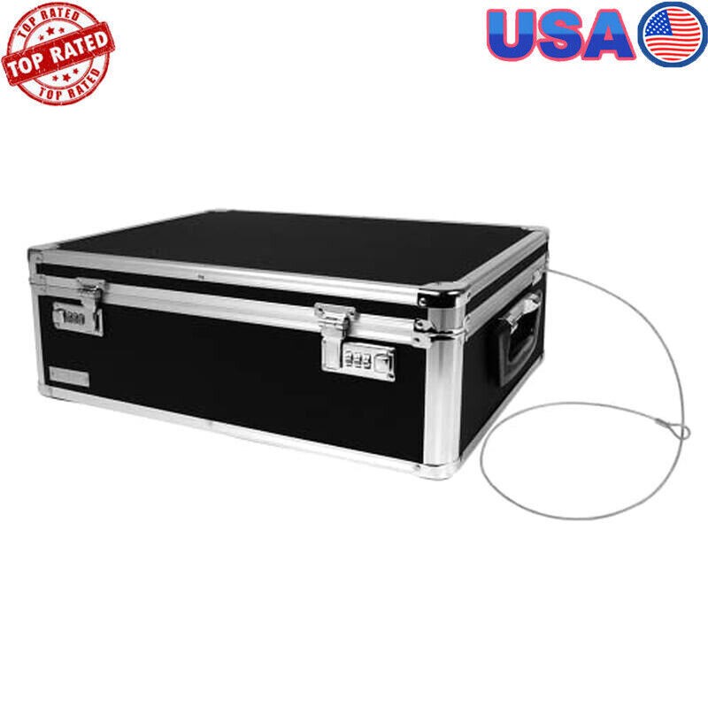 Storage Lock Box Secure Dorm Storage Trunk w/Combination Lock Briefcase Personal