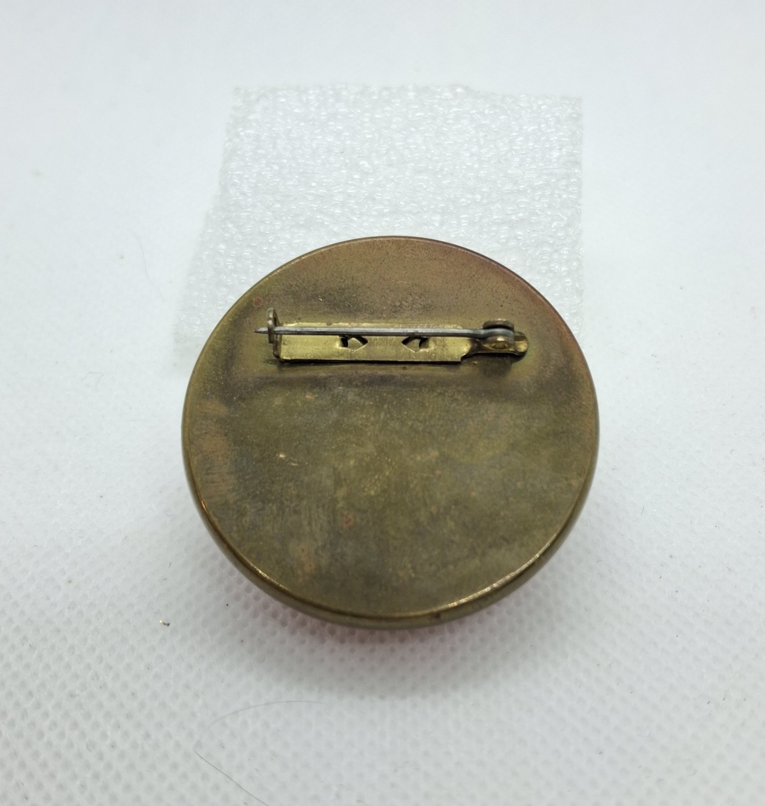 HORSE BRIDLE ROSETTE WITH SUNFLOWER GLASS DOME HARNESS TACK BROOCH