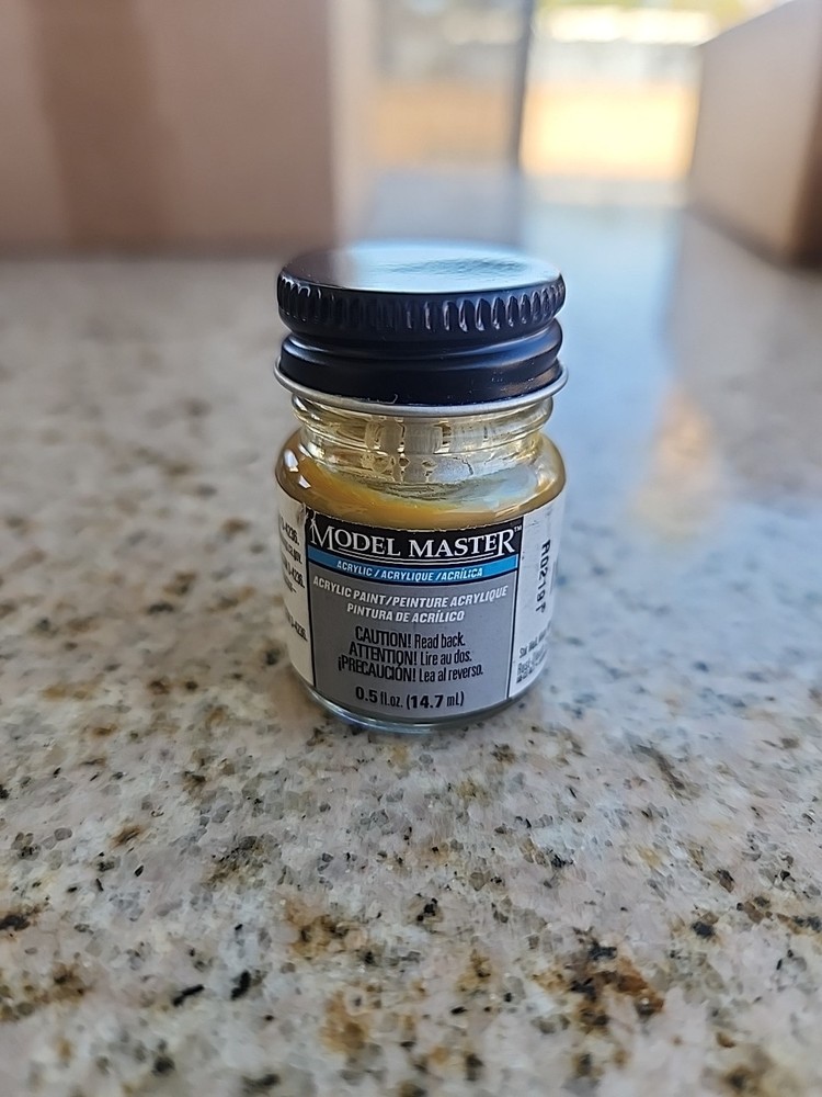 NEW! Model Master Acrylic Brass Paint, 4672, 0.5 FL OZ