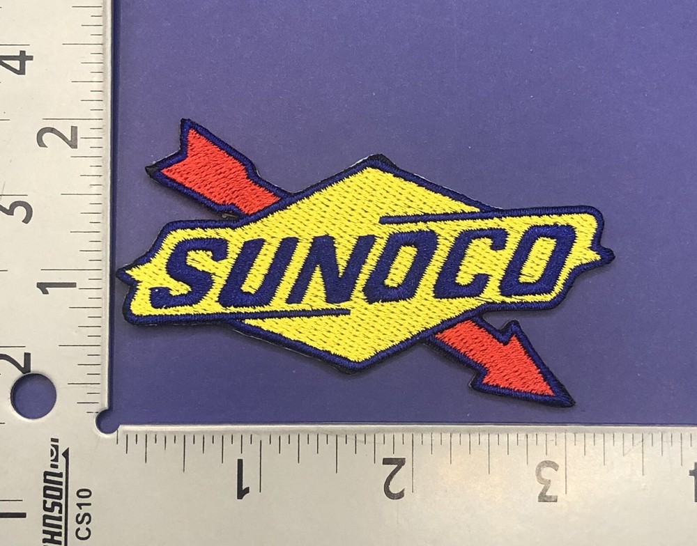 Sunoco Iron On Logo Patch 3.5” x 2” Fuel Racing