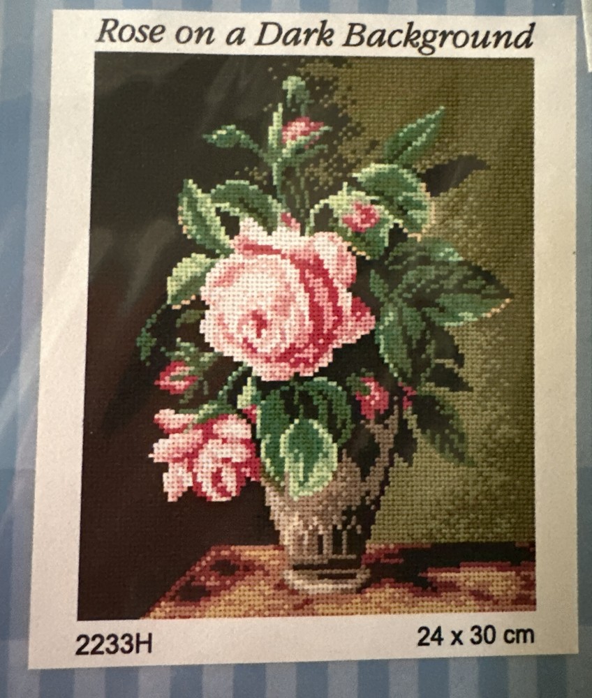 Printed needlepoint tapestry Canvas Only Orchidea 24x30 cm