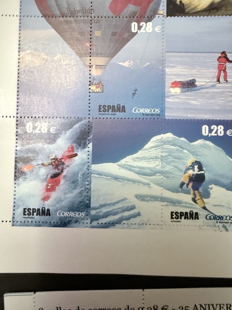 spanish stamps 3 mini sheets