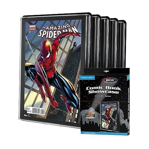 UV Protection Comic Book Frame - Modern Display Case for Current Comics (5 Pack)