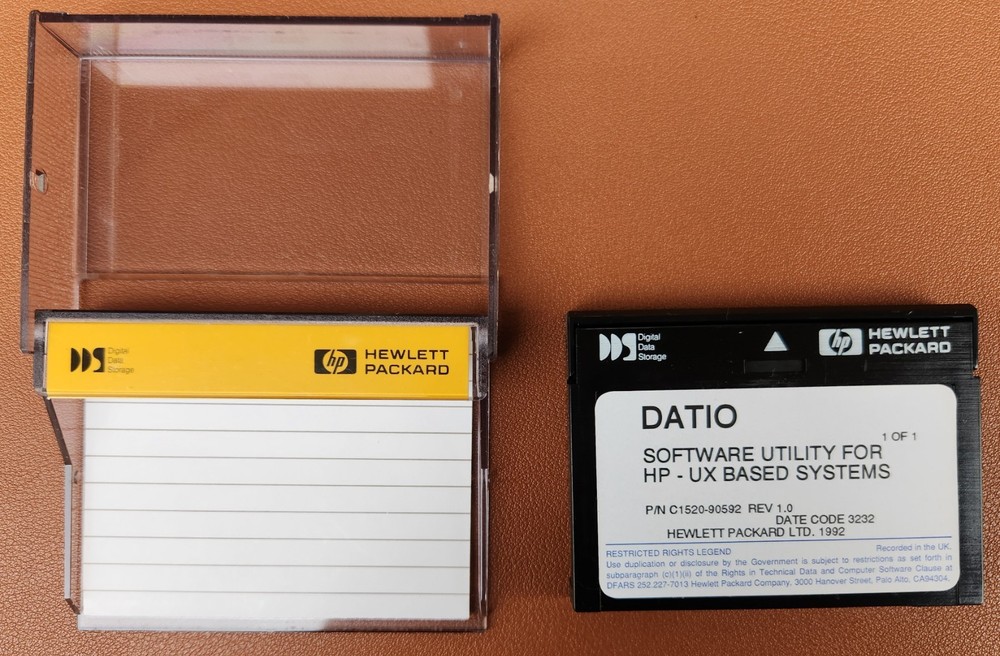 Hewlett Packard Data Cartridge Datio Software Utility For HP - UX Based Systems