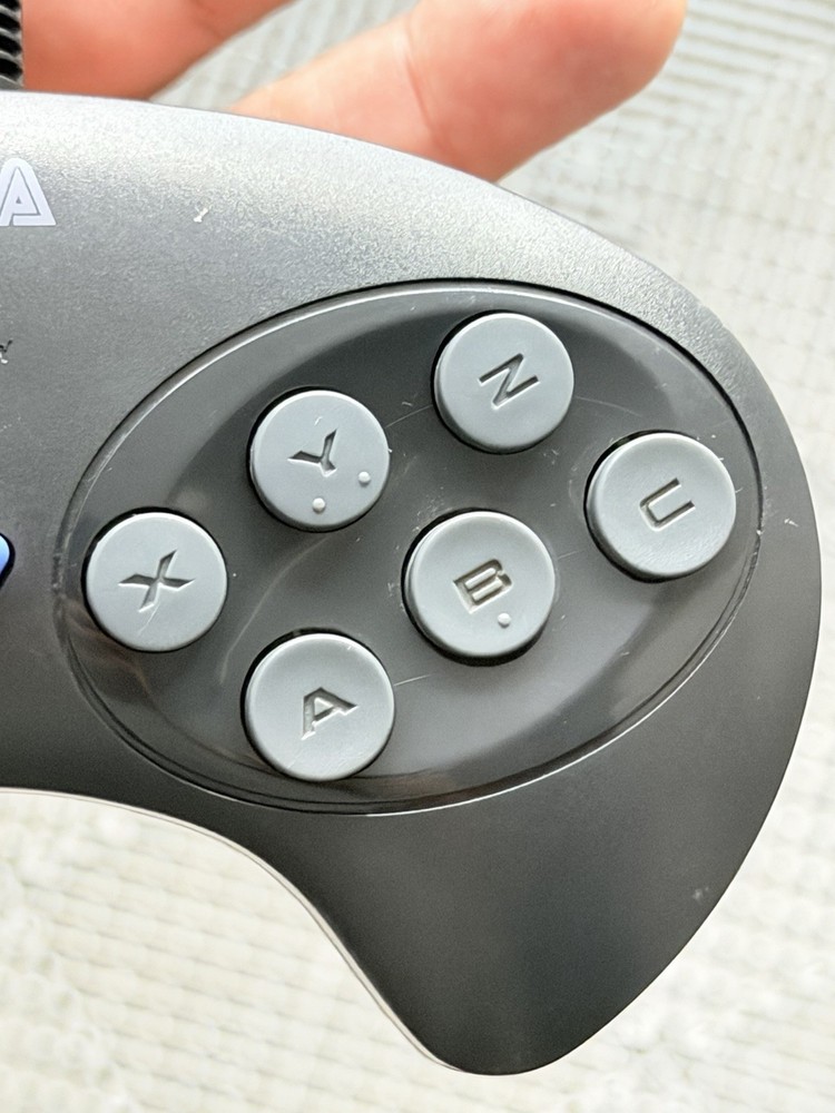 Sega Genesis MK-1470 6-Button Controller Control Pad Turbo .. Good