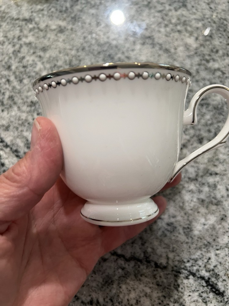 Lenox Pearl Platinum Tea/Coffe Cups