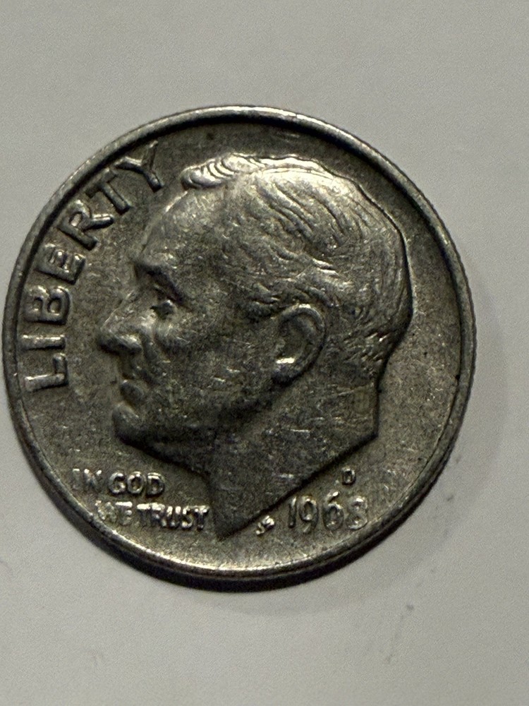 1968 D Roosevelt Dime with errors
