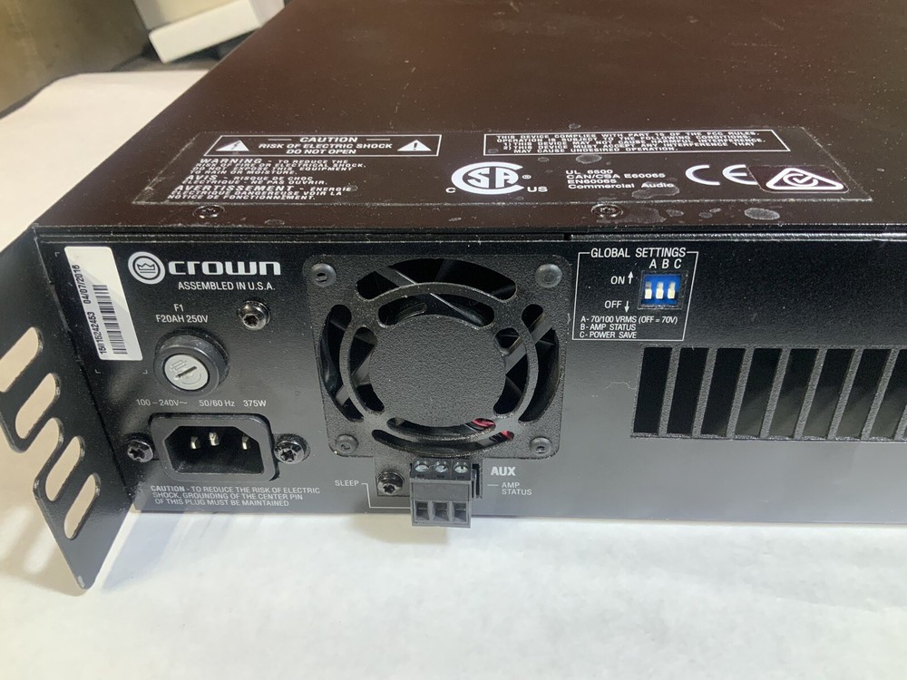CROWN DCi 2_600 600W POWER AMPLIFIER
