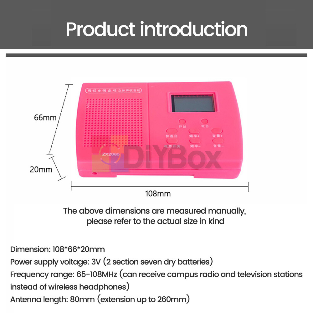 Programming Digital Stereo Radio Kit Electronic Skill Teaching Practice DIY Kits