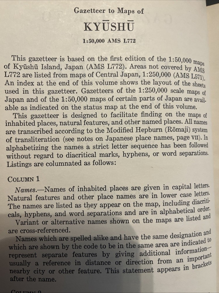 First Edition Kyushu Maps WW2