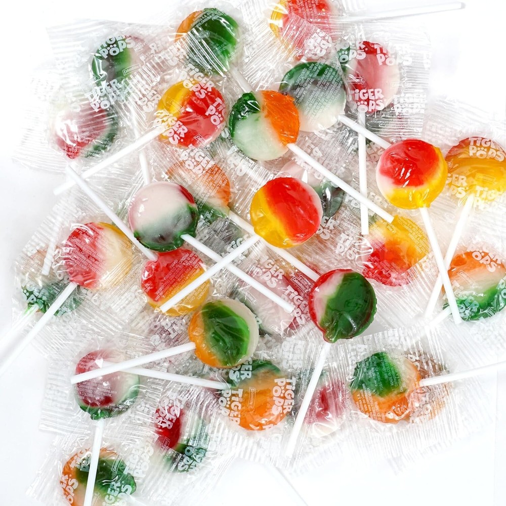 TigerPops lollipops, 2 Pound Bulk Candy (Approx. 75 pcs.), Individually Wrapped