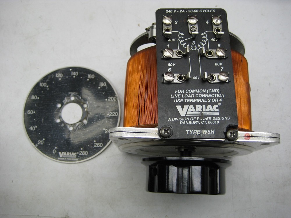 VARIAC W5H 3040-5110 VARIABLE TRANSFORMER NSNP