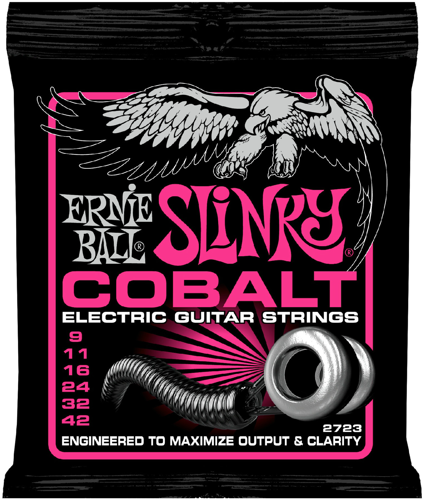 ** 3-PACK ERNIE BALL COBALT SUPER SLINKY 2723 ELECTRIC GUITAR STRINGS 9-42**