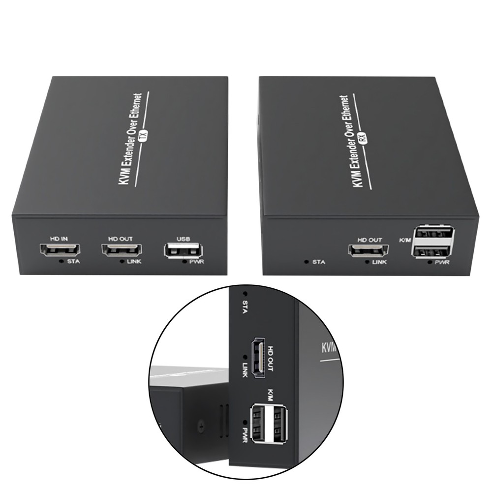 150M HDMI KVM Extender over Enternet Cat5e/6 Cable HDMI USB Extender PC Switch