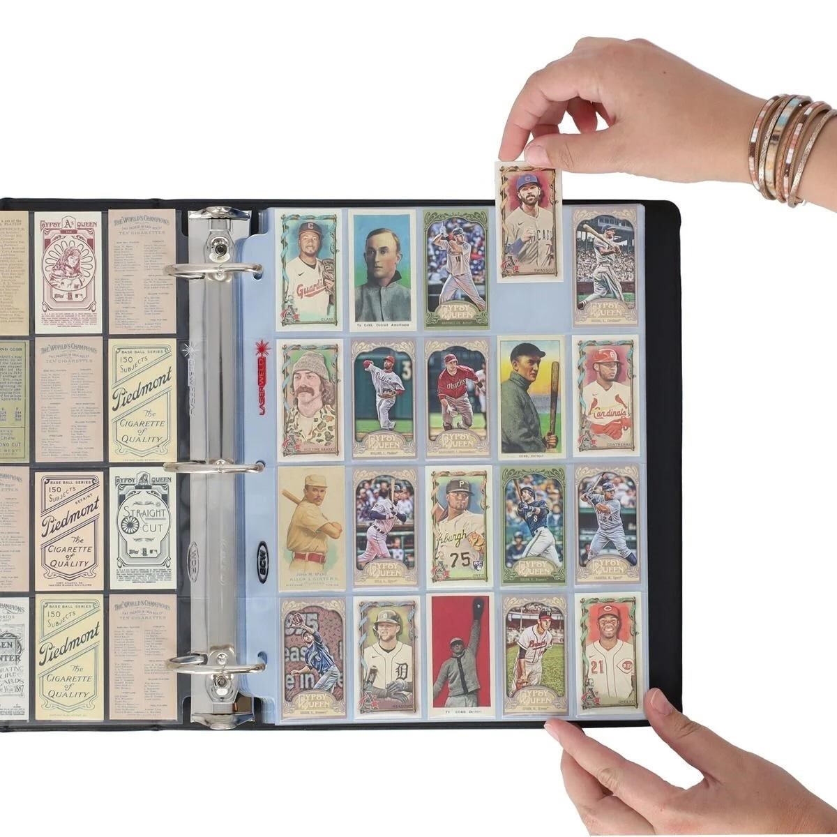 Tobacco Card T206 Album Pages 20 Pockets BCW Poly Pages Sheets 50 Laser Weld BCW