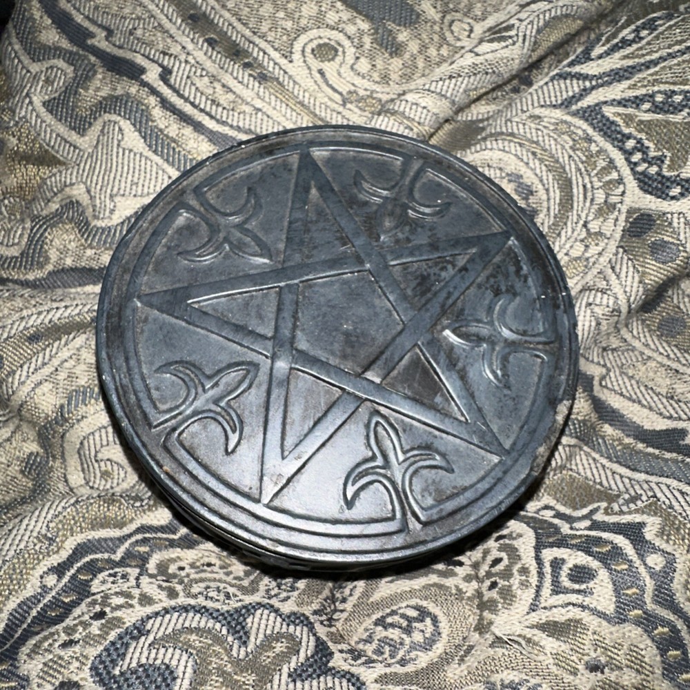 Pentacle Box Alchemy Symbol, With Lid