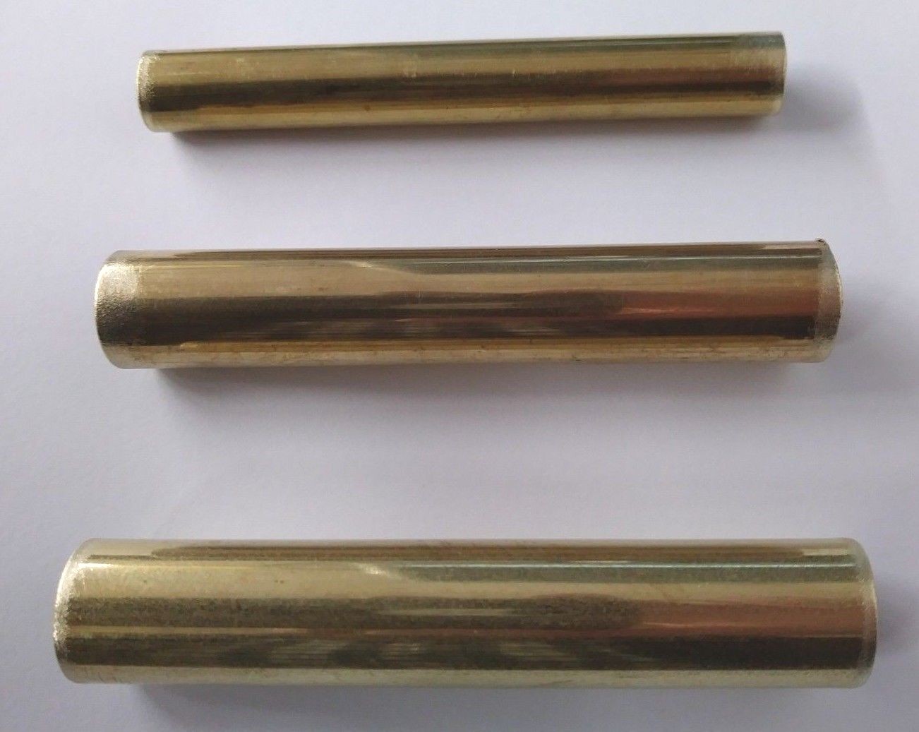 Hollow Brass Locksmith Plug Follower Set of 3 for Re-keying Locks, Free Shipping